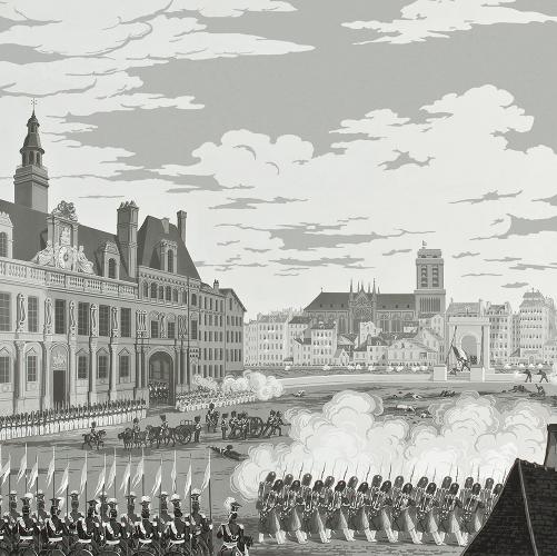Papier peint ancien historique La Révolution de 1830 - Partie 3