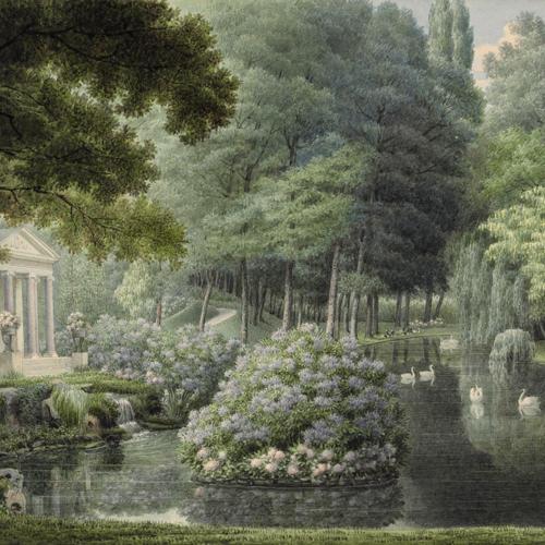 Papier peint ancien Paysage & jardin, Le Temple de L'amour