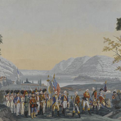 Papier peint panoramique historique de la Victoire de Yorktown