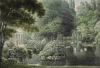 Papier peint ancien Paysage & jardin, Le Temple de L'amour Couleur : Originale