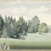 Papier peint ancien Paysage & jardin, Le Parc du château de Malmaison