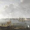 Papier peint ancien marine, Vue du port de Lorient