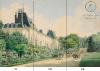 Papier peint panoramique Vue de Malmaison : vue de la façade du château côté parc