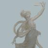 Papier peint panneau décoratif antiquité, une danseuse pompéienne