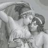 Papier peint panoramique antiquité Hymen de Psyché et de Cupidon