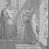 Papier peint panoramique antiquité Les parents de Psyché consultant l'oracle d'Apollon