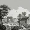 Papier peint panoramique décoratif La révolution 1830