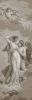Papier peint panoramique antiquité Hymen de Psyché et de Cupidon Couleur : Sépia