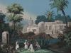 Papier peint panoramique Fontaine à Alger Couleur : Pastel