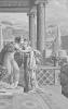 Papier peint panoramique antiquité La réconciliation de Vénus et Psyché Couleur : Grisaille