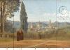 Papier peint ancien scène italienne, Florence-Vue prise des jardins de Boboli Hauteur x Largeur : 252 x 365 cm - 5 lés