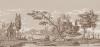 Papier peint panoramique décoratif Paysage au moulin-Partie 2 Couleur : Sépia