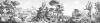 Papier peint panoramique décoratif Télémaque dans l'ile de Calypso Couleur : Grisaille
