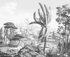 Papier peint panoramique Télémaque dans l'ile de Calypso- Partie 4 Couleur : Grisaille